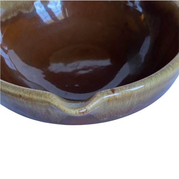 Rubel Brown Drip Glaze Handled Rustic Stoneware Pour Spout Serving Dish 2013 - Picture 6 of 10